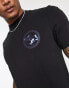 Farah Reggie t-shirt in black with front and back graphics Exclusive to ASOS