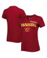 Фото #1 товара Women's Burgundy Washington Commanders Post Season V-Neck T-shirt