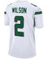 Men's Zach Wilson White New York Jets 2021 NFL Draft First Round Pick Game Jersey
