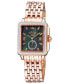 ფოტო #1 პროდუქტის Women's Bari Tortoise Rose Gold Stainless Steel Watch 34mm
