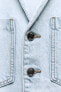 Джинсовый комбинезон z1975 с длинными рукавами ZARA