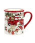 Фото #4 товара Red Truck Snowman 4 Piece Mug Set