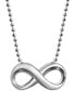 ფოტო #1 პროდუქტის Infinity Pendant Necklace in Sterling Silver