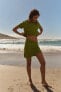 Фото #1 товара Базовая однотонная трикотажная юбка ZARA