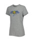 ფოტო #1 პროდუქტის Women's Gray Club America Varsity Space-Dye T-shirt