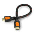 Фото #2 товара HDMI cable - black braided - 0.3 m