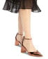 ფოტო #6 პროდუქტის Women's Jan Pointed-Toe Ankle-Strap Block-Heel Pumps