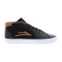 Фото #1 товара Lakai Flaco II Mid MS3220113A00 Mens Black Skate Inspired Sneakers Shoes 11