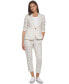 Фото #4 товара Women's Plaid One-Button Blazer