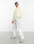 ASOS DESIGN oversized rugby polo sweatshirt in washed yellow