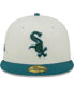 Men's Cream Chicago White Sox Chrome Evergreen 59FIFTY Fitted Hat