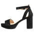 CL by Laundry Gaily Metallic Platform Womens Black Dress Sandals IGAS02FIE-90Z