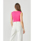 ფოტო #2 პროდუქტის Women's Ribbed Knit Sleeveless Top