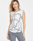 ფოტო #1 პროდუქტის Petite Chain-Print Top, Created for Macy's