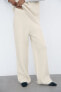 Soft metallic thread trousers