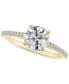 ფოტო #1 პროდუქტის Diamond Cathedral Pavé Band Engagement Ring (5/8 ct. t.w.) in 14k White, Yellow or Rose Gold