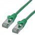 Фото #1 товара CAT6A S/FTP LSZH Patch cable- 0.5m Green - Cable - Network