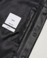 Men's Pockets Detail Polyurethane Jacket
