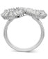 ფოტო #5 პროდუქტის Rhodium-Plated Baguette Crystal Infinity Statement Ring