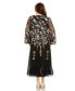 Women's Plus Size Puff Sleeve Embellished A Line Dress