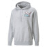 Фото #1 товара Puma Fandom Logo Pullover Hoodie Mens Grey Casual Athletic Outerwear 53611404