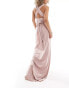 TFNC Bridesmaids Maternity multiway maxi dress soft pink