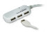 Фото #1 товара ATEN 4-Port USB 2.0 Extender Hub 60m - USB 2.0 - USB 2.0 - 480 Mbit/s - White - Plastic - 12 m