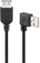 Goobay 93593 - 0.15 m - USB A - USB A - USB 2.0 - Male/Male - Black