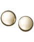 ფოტო #2 პროდუქტის Flat Ball Stud Earrings (7mm) in 14k Yellow or White Gold