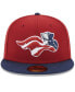 Фото #3 товара Men's Red Somerset Patriots Authentic Collection Alternate Logo 59FIFTY Fitted Hat