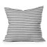 Фото #1 товара 16"x16" Little Arrow Design Co. Striped Square Throw Pillow Gray - Deny Designs