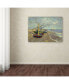 Фото #3 товара Vincent van Gogh 'Fishing Boats on the Beach' Canvas Art - 24" x 18" x 2"