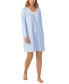 Women's Sweater-Knit Lace-Trim Nightgown