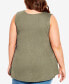 Фото #2 товара Plus Size Fit N Flare Tank Top