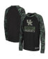 ფოტო #1 პროდუქტის Big Boys Black, Camo Kentucky Wildcats OHT Military-Inspired Appreciation Raglan Long Sleeve T-shirt