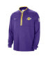 Men's Purple Los Angeles Lakers Authentic Performance Half-Zip Jacket