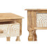 Фото #2 товара Мебель для прихожей с 2 ящиками Белый Коричневый Древесина манго 98 x 77 x 42 cm Изгиб