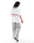 ASOS DESIGN oversized t-shirt with nyc sport resort graphic in white