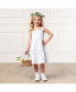 Toddler Girls Organic Sleeveless Tiered Seersucker Sundress Easter check, 3T - фото #2