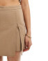 Фото #5 товара Pimkie tailored mini side split skort in camel