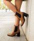 ფოტო #9 პროდუქტის Women's Rowann Block Heel Chelsea Booties