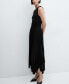 ფოტო #5 პროდუქტის Women's Asymmetrical Pleated Dress