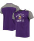 Фото #1 товара Men's Purple, Gray Minnesota Vikings Field Goal Slub T-shirt