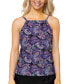 ფოტო #1 პროდუქტის Women's Printed Cali Underwire Tankini Swim Top, Created for Macy's