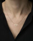 Фото #2 товара Macy's onyx Butterfly 17" Pendant Necklace in 14k Gold-Plated Sterling Silver