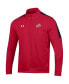 ფოტო #3 პროდუქტის Men's Red Utah Utes Midlayer Half-Zip Jacket