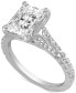 ფოტო #1 პროდუქტის Certified Lab Grown Diamond Emerald-Cut Center Split Shank Engagement Ring (3-3/8 ct. t.w.) in 14k Gold