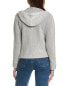 Фото #2 товара Forte Cashmere Shaker Rib Cardigan Women's Grey L