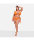 Фото #1 товара Plus Size Delta String Bikini Bottom