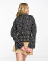 Фото #3 товара Vero Moda geo knitted high neck jumper in mono